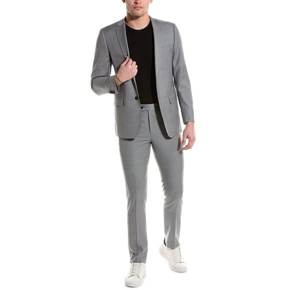 Cavalli Class Mens2Pc Slim Fit Wool Suit